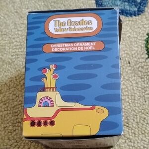 Vintage The Beatles Yellow Submarine Kurt Adler Christmas Ball Ornament Boxed
